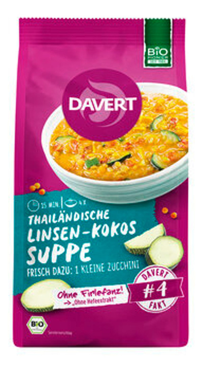 Produktfoto zu Thailändische Linsen-Kokos-Suppe -vegan- 170g