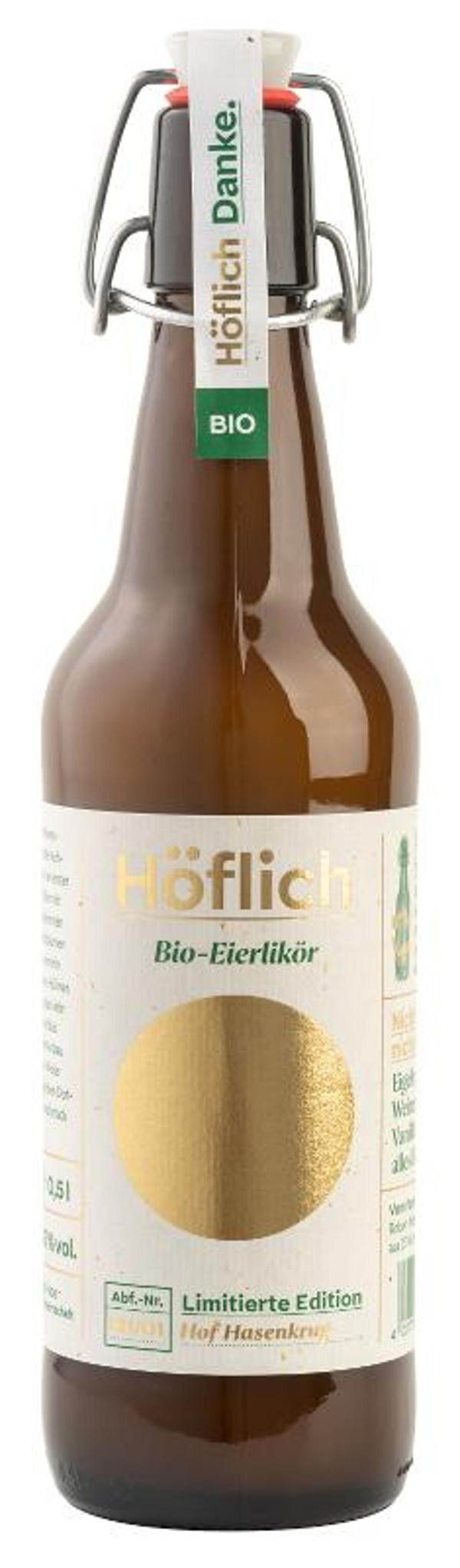 Produktfoto zu Eierlikör 'Höflich', 16% vol, 'Regionale Eierhöfe'