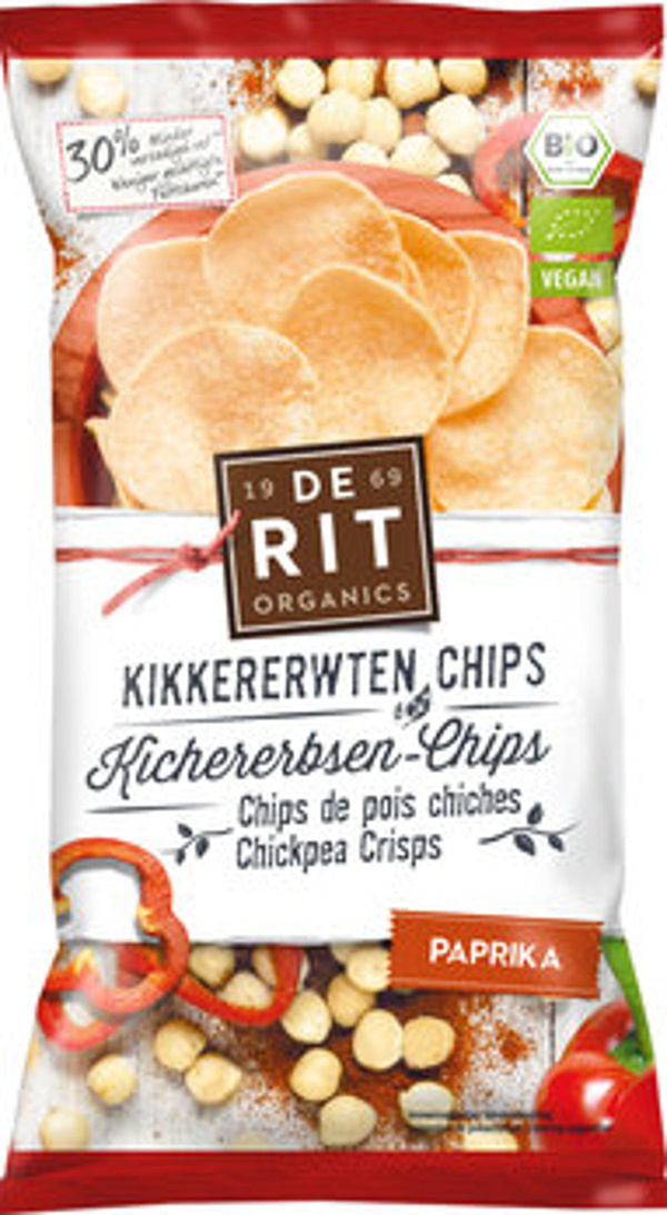 Produktfoto zu Kichererbsen-Chips Paprika 75g