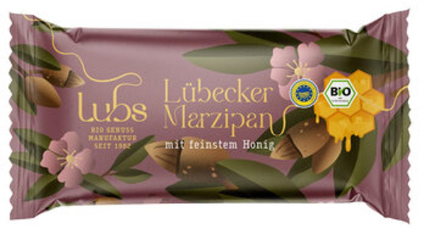 Produktfoto zu Lübecker Marzipan mit Honig, ohne Schokolade 250g