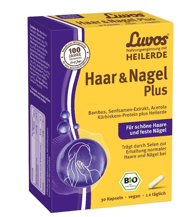 Produktfoto zu Heilerde Haar und Nagel Plus Kapseln