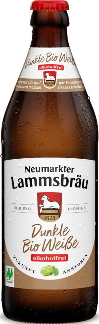 Produktfoto zu Lammsbräu Dunkle Weiße -alkoholfrei- 10x0,5l