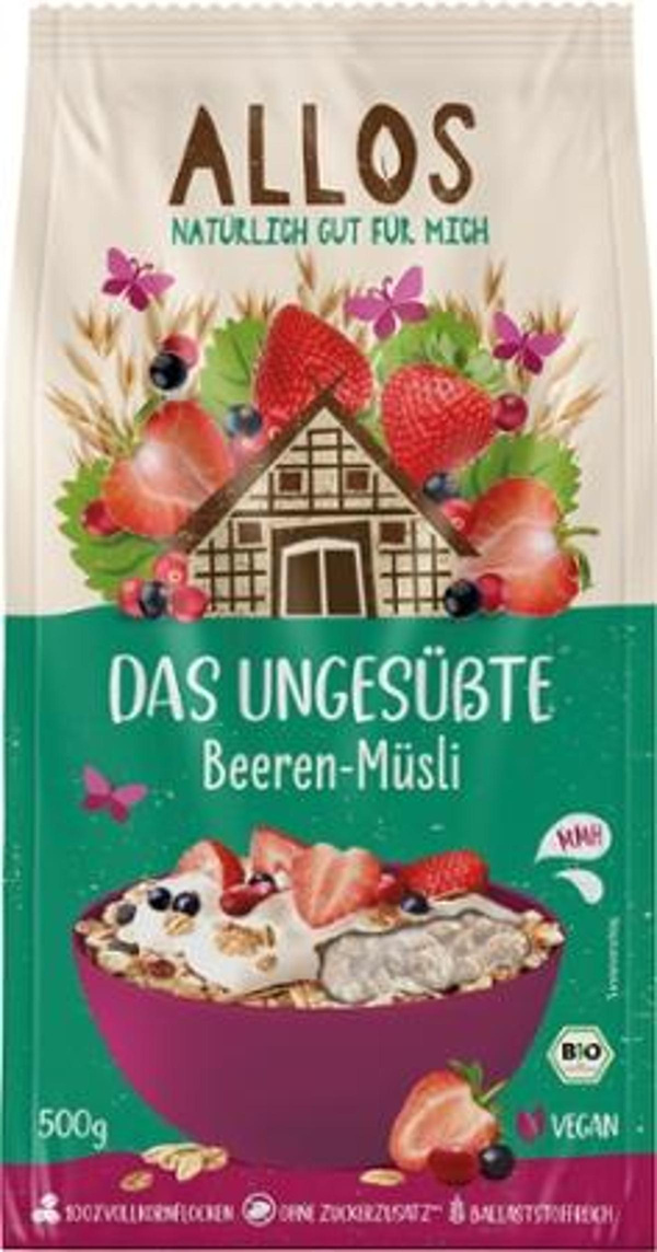 Produktfoto zu Das Ungesüßte Beeren-Müsli 500g