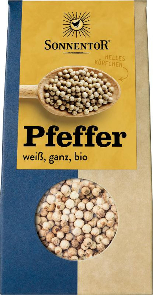 Produktfoto zu Pfeffer weiß ganz bio 35g