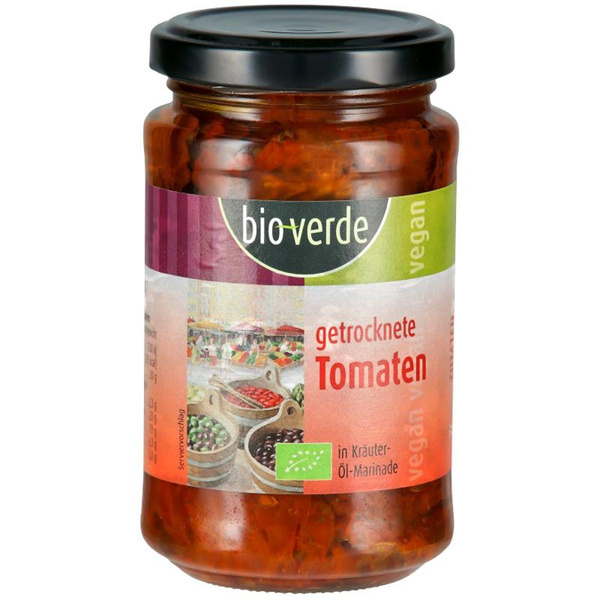 Produktfoto zu Getrocknete Tomaten in Kräuter-Öl Marinade 200g