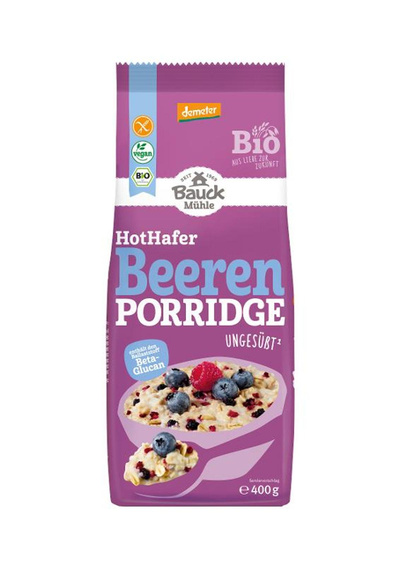Produktfoto zu Porridge HotHafer Beere, ungesüßt, Demeter  400g