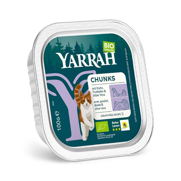 Produktfoto zu Katzenfutter Schale Bröckchen Huhn&Truthahn, getreidefrei 16x100g