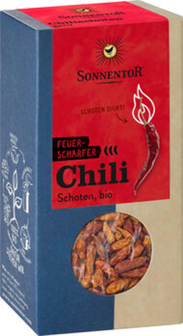 Produktfoto zu Chili ganze Schoten bio 25g
