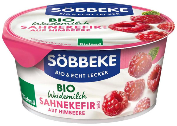 Produktfoto zu Sahnekefir auf Himbeere - Weidemilch