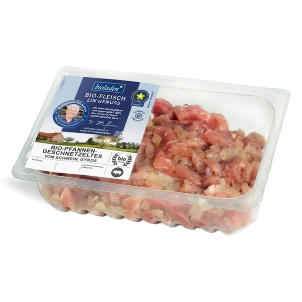 Produktfoto zu Pfannengeschnetzeltes Gyros vom Schwein ca 300g