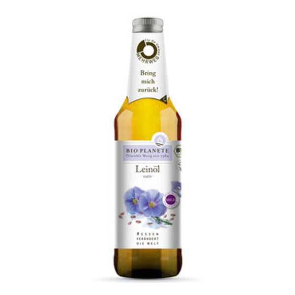 Produktfoto zu Leinöl nativ (Pfandflasche) 0,5l