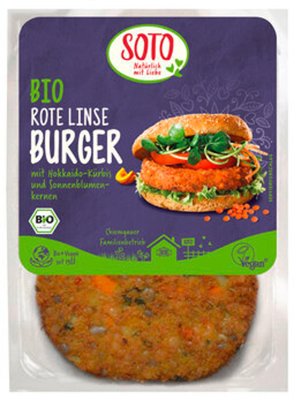 Produktfoto zu Burger Gemüse 'rote Linse'