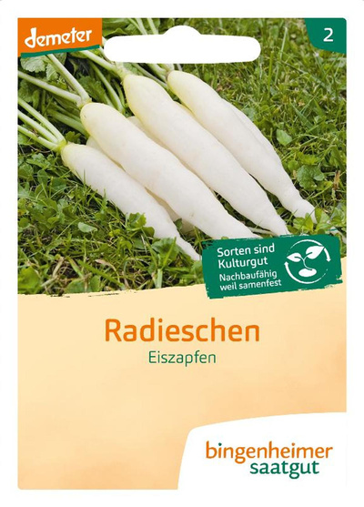 Produktfoto zu Saatgut Radies Eiszapfen