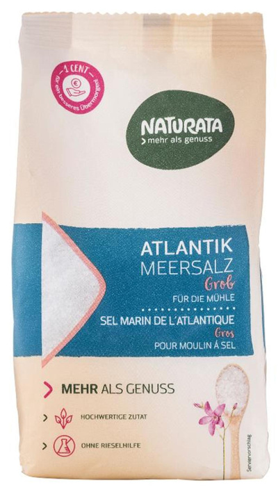 Produktfoto zu Atlantik-Meersalz grob 500g für die Mühle