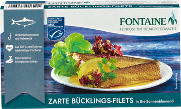 Produktfoto zu Bücklingsfilets in SB-Öl 190g