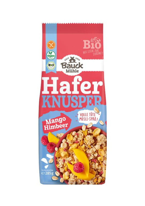 Produktfoto zu Hafer Knusper Müsli Mango Himbeer, glutenfrei