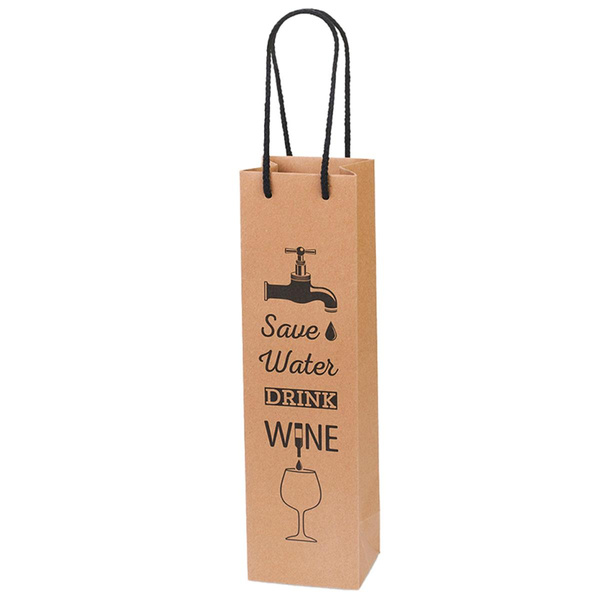 Produktfoto zu Tasche Wein "Save Water.." 1er