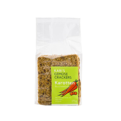 Produktfoto zu Kari's Gemüse Cracker Karotte Knusperbrot (Knäcke)