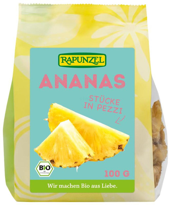 Produktfoto zu Ananas Stücke 100g