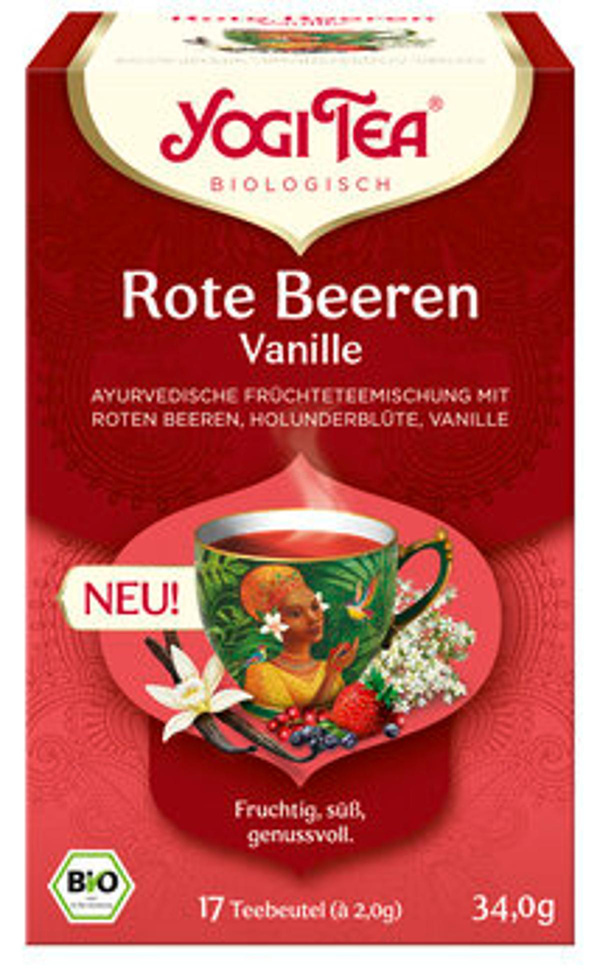 Produktfoto zu YOGI TEA Rote Beeren Vanille, Früchteteemischung