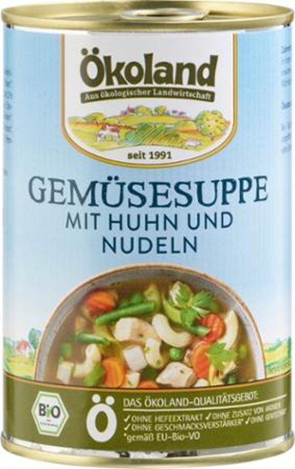 Produktfoto zu Gemüsesuppe mit Geflügel (Dose) 400g