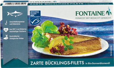 Produktfoto zu Bücklingsfilets in SB-Öl 190g