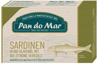 Produktfoto zu Sardinen in Bio-Olivenöl & Bio-Zitrone