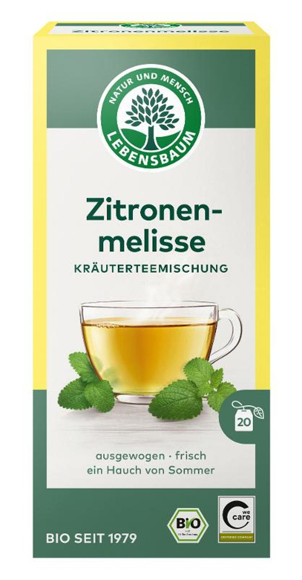 Produktfoto zu Zitronenmelissen-Tee mit Zitronengras (Aufgussbtl, 1,5g) 30g
