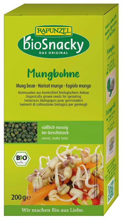 Produktfoto zu Keimsaat Mungbohne bioSnacky