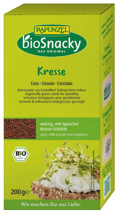 Produktfoto zu Keimsaat Kresse bioSnacky 200g