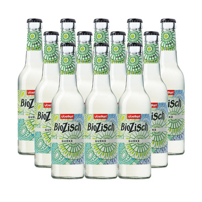 Produktfoto zu BioZisch Gurke, Kiste 12x 0,33l