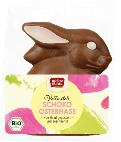 Produktfoto zu Vollmilch-Osterhase sitzend, mit weißer Schokolade, 60g