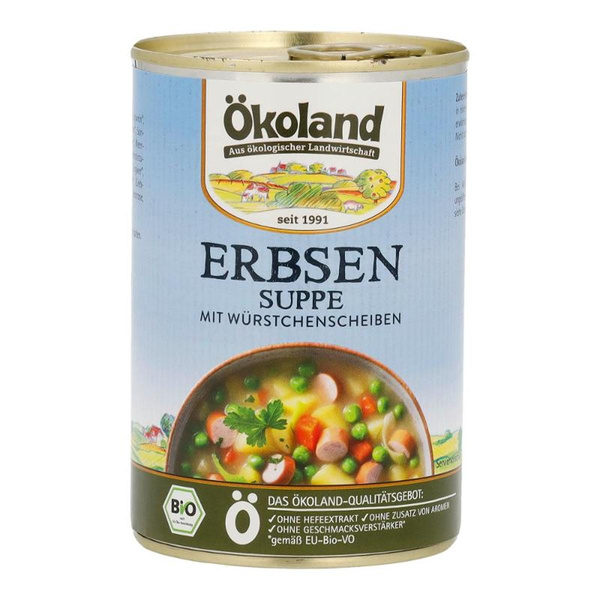 Produktfoto zu Erbsensuppe (Dose) mit Wurstscheiben 400g