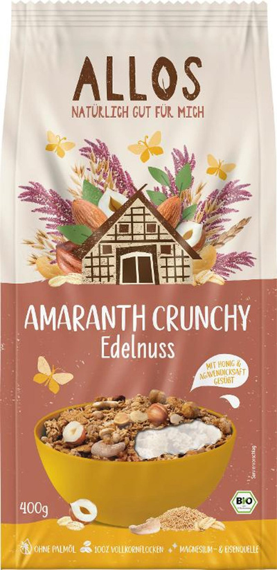 Produktfoto zu Amaranth Crunchy Edelnuss 400g