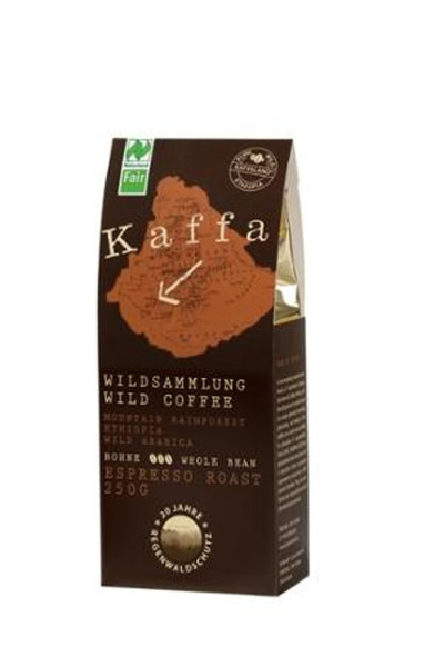 Produktfoto zu Espresso Kaffee-Kaffa ganze Bohne 250g