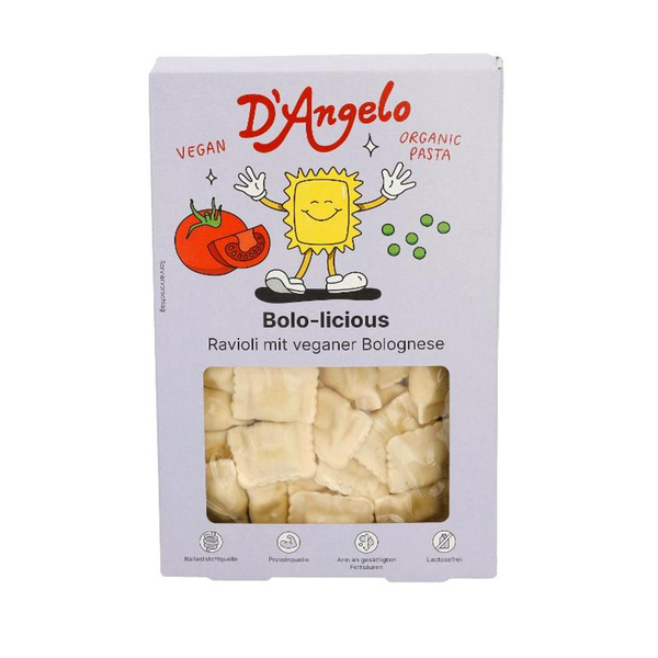 Produktfoto zu Ravioli mit veganer Bolognese 250g