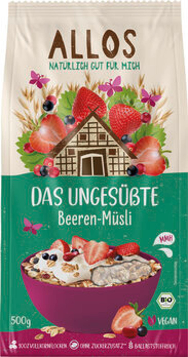 Produktfoto zu Das Ungesüßte Beeren-Müsli 500g