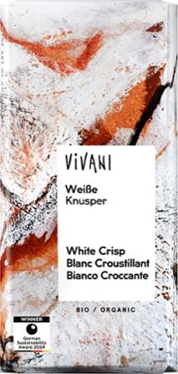 Produktfoto zu Weiße Knusper-Schokolade 80g