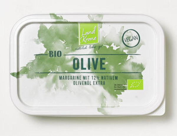 Produktfoto zu Landkrone Bio Olive Margarine 250g