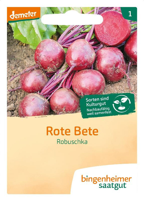 Produktfoto zu Saatgut Rote Bete Robuschka