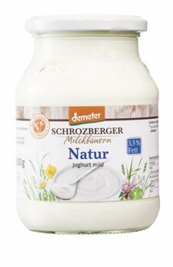 Produktfoto zu Joghurt mild Natur, 3,5%, Demeter (Pfandglas)