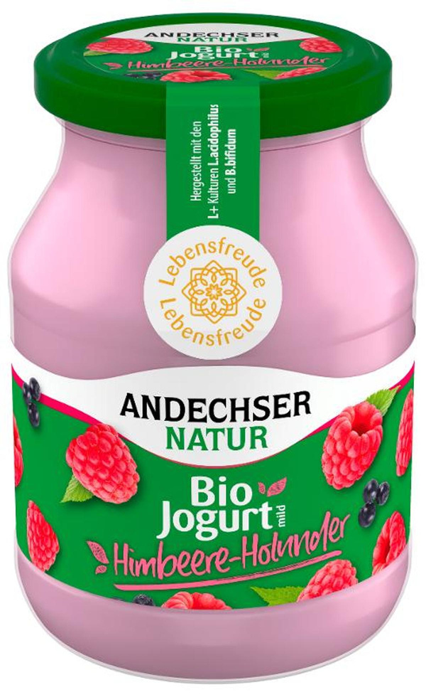 Produktfoto zu Joghurt Himbeer-Holunder 3,7%  500g
