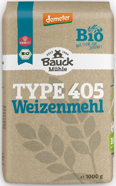 Produktfoto zu Weizenmehl Type 405, 1kg