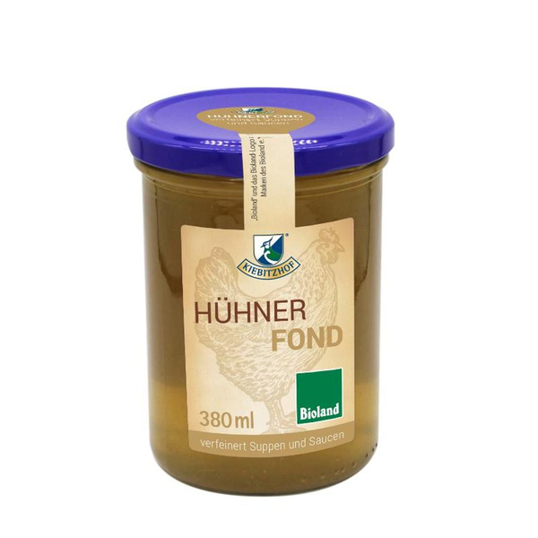 Produktfoto zu Hühnerfond, Bioland (Glas) Kiebitzhof