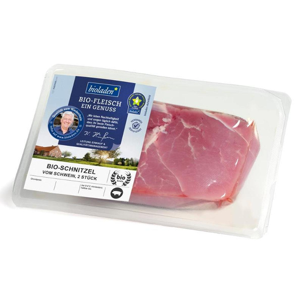 Produktfoto zu Schnitzel vom Schwein, 2 Stück ca350g_Packung