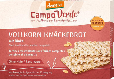 Produktfoto zu Vollkorn Knäckebrot mit Dinkel, Demeter
