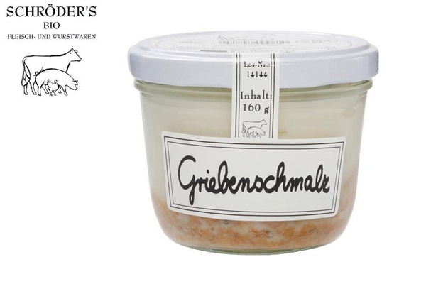 Produktfoto zu Griebenschmalz im Glas 160g