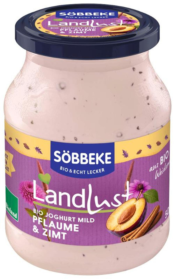 Produktfoto zu Saisonjoghurt Pflaume-Zimt, mild 3,8% (Pfandglas)