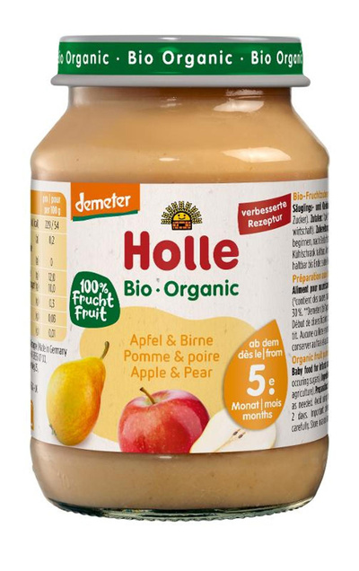 Produktfoto zu Apfel & Birne (Holle) 190g