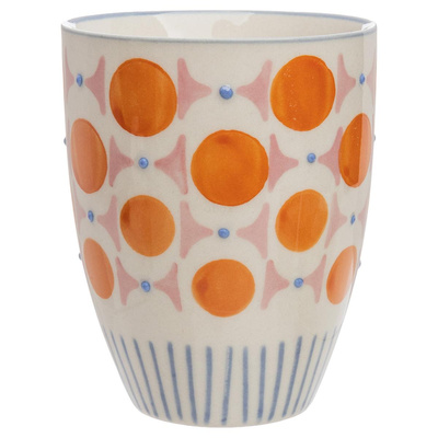 Produktfoto zu Becher Punkte orange